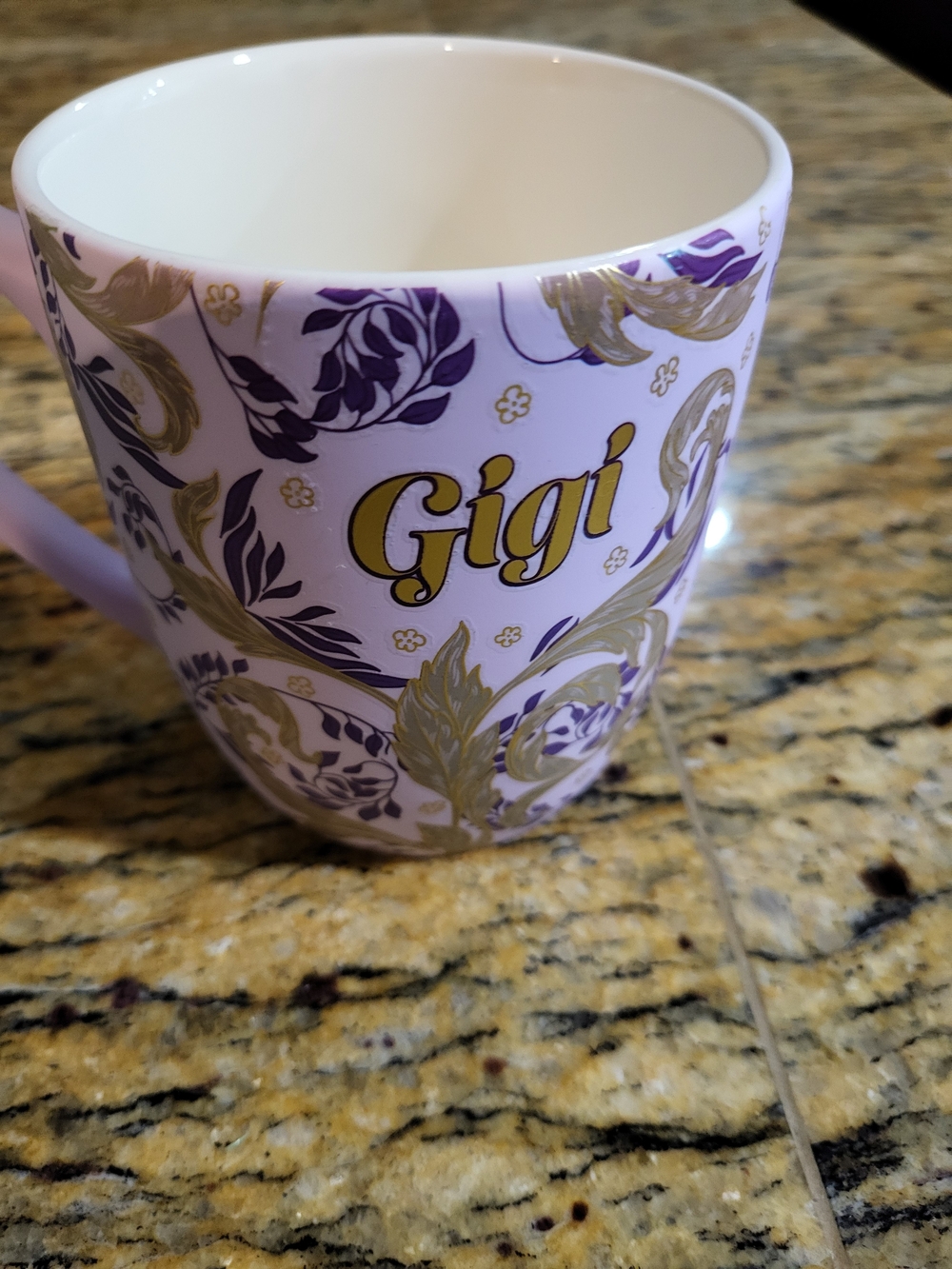 Sheffield Home Lavender Ceramic Mug with Black Logo